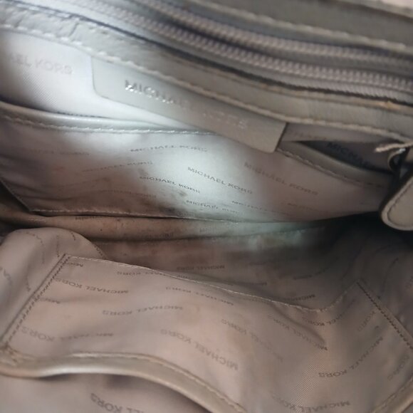 Michael Kors Gray Leather Backpack main image 7